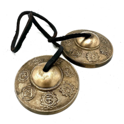 Brass Tingsha Bells Seven Chakra 7cm